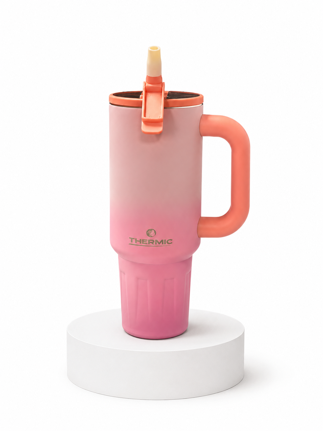 Strawberry Cream 40oz Stainless Steel- Soft Sip Pro